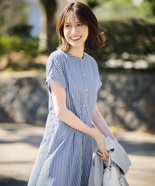 S size ONWARD(小さいサイズ) / エスサイズオンワード ロング・マキシ丈ワンピース | 【2SET】シャツワンピ × ニット セット | 詳細6