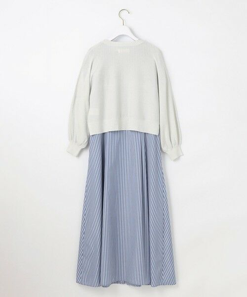 S size ONWARD(小さいサイズ) / エスサイズオンワード ロング・マキシ丈ワンピース | 【2SET】シャツワンピ × ニット セット | 詳細8