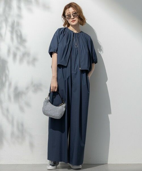 S size ONWARD(小さいサイズ) / エスサイズオンワード サロペット・オールインワン | 【撥水性/接触冷感/洗える】ストレッチタイプライター オールインワン | 詳細8