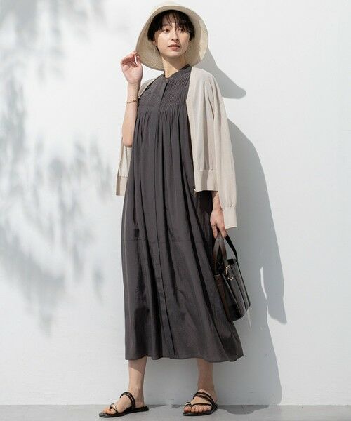 S size ONWARD(小さいサイズ) / エスサイズオンワード ロング・マキシ丈ワンピース | 【接触冷感/速乾性/洗える】エアリーブライトローン ワンピース | 詳細3