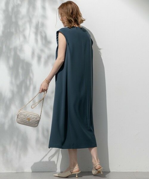 S size ONWARD(小さいサイズ) / エスサイズオンワード ロング・マキシ丈ワンピース | 【吸水速乾/UVカット/接触冷感/洗える】ストレッチジョーゼット ワンピース | 詳細15