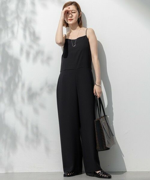 S size ONWARD(小さいサイズ) / エスサイズオンワード サロペット・オールインワン | 【一部店舗限定/吸水速乾/UVカット/接触冷感/洗える】ストレッチジョーゼット オールインワン | 詳細2