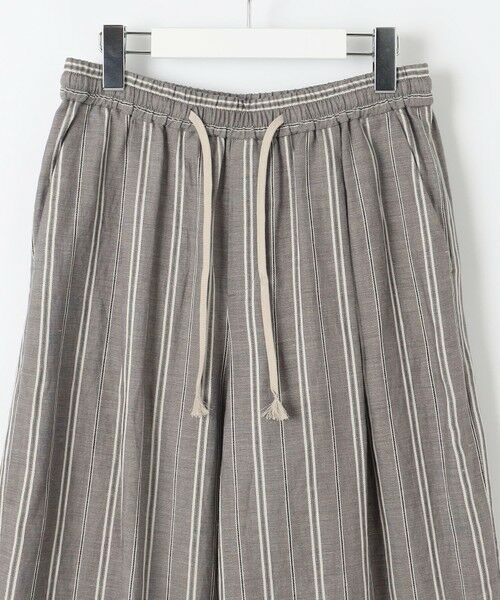 S size ONWARD(小さいサイズ) / エスサイズオンワード その他パンツ | 【カタログ掲載・セットアップ対応・洗える】リネンビスコースストライプドロスト パンツ | 詳細12