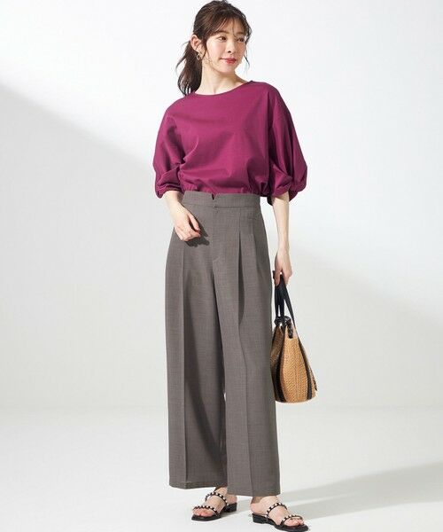 S size ONWARD(小さいサイズ) / エスサイズオンワード その他パンツ | 【接触冷感・速乾・UVカット・洗える】スイートクール ワイドパンツ | 詳細12