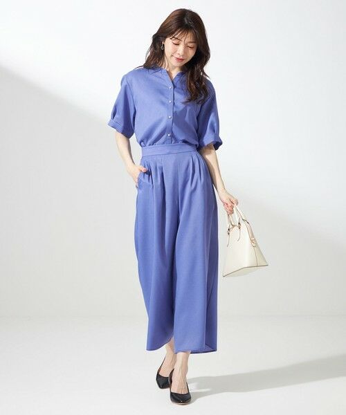 S size ONWARD(小さいサイズ) / エスサイズオンワード その他パンツ | 【接触冷感・UVカット・速乾】スムージーポリエステルタックフレア パンツ | 詳細6