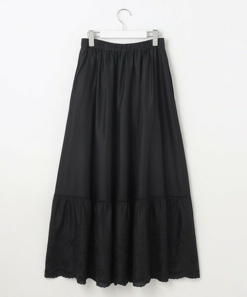 S size ONWARD(小さいサイズ) / エスサイズオンワード ミニ・ひざ丈スカート | 【カタログ掲載・接触冷感・洗える】エンブロイダリーローンティアード スカート | 詳細16