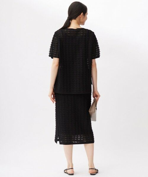 S size ONWARD(小さいサイズ) / エスサイズオンワード ミニ・ひざ丈スカート | 【セットアップ対応・洗える】シアーカットジャカード スカート | 詳細12