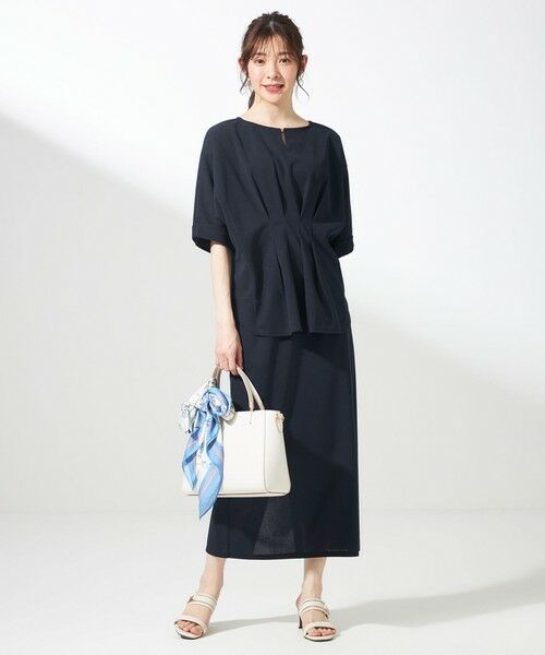 S size ONWARD(小さいサイズ) / エスサイズオンワード ミニ・ひざ丈スカート | 【UVケア ・ストレッチ・洗える】2WAYジョーゼットジャージーナロー スカート | 詳細28