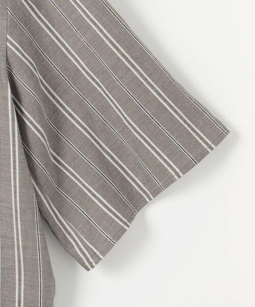S size ONWARD(小さいサイズ) / エスサイズオンワード シャツ・ブラウス | 【カタログ掲載・セットアップ対応・洗える】リネンビスコースストライプ シャツ | 詳細12
