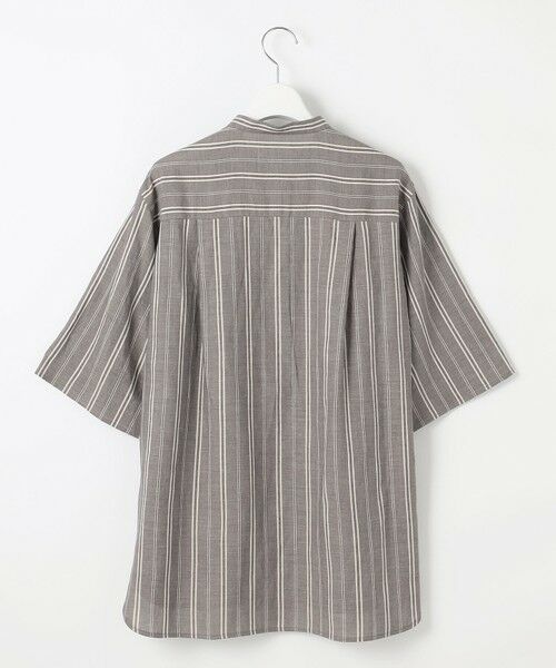 S size ONWARD(小さいサイズ) / エスサイズオンワード シャツ・ブラウス | 【カタログ掲載・セットアップ対応・洗える】リネンビスコースストライプ シャツ | 詳細14