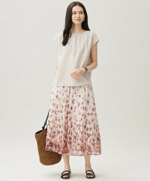 S size ONWARD(小さいサイズ) / エスサイズオンワード シャツ・ブラウス | 【洗える】ラスティックメッシュバックボウタイ ブラウス | 詳細2