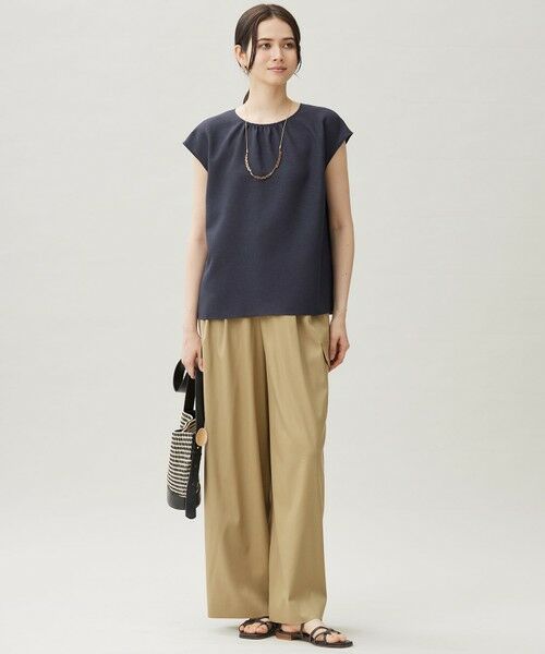 S size ONWARD(小さいサイズ) / エスサイズオンワード シャツ・ブラウス | 【洗える】ラスティックメッシュバックボウタイ ブラウス | 詳細5