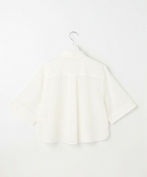 S size ONWARD(小さいサイズ) / エスサイズオンワード シャツ・ブラウス | 【カタログ掲載・接触冷感・洗える】シアーラミーローンクロップド丈 ブラウス | 詳細7