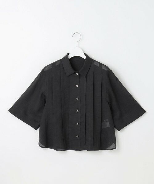 S size ONWARD(小さいサイズ) / エスサイズオンワード シャツ・ブラウス | 【カタログ掲載・接触冷感・洗える】シアーラミーローンクロップド丈 ブラウス | 詳細20