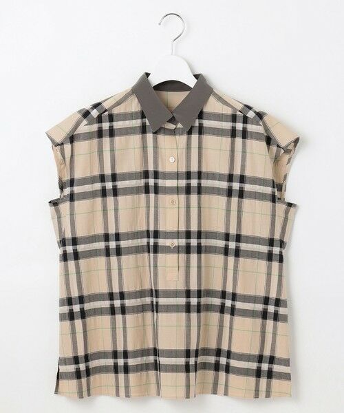 S size ONWARD(小さいサイズ) / エスサイズオンワード シャツ・ブラウス | 【洗える】シアーブライトチェック ブラウス | 詳細3