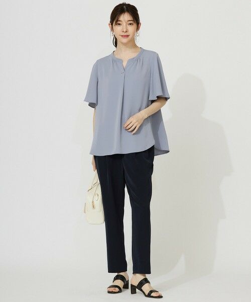 S size ONWARD(小さいサイズ) / エスサイズオンワード シャツ・ブラウス | 【接触冷感・吸水速乾・UVカット】サラキレイ スキッパー ブラウス | 詳細7