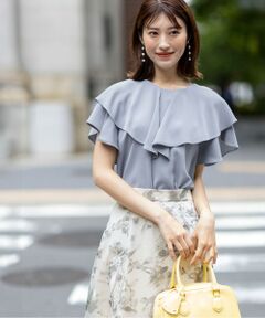 S size ONWARD(小さいサイズ) / エスサイズオンワード シャツ・ブラウス | 【接触冷感・吸水速乾・UVカット】サラキレイ フリル ブラウス