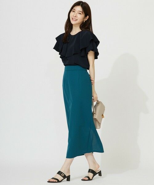 S size ONWARD(小さいサイズ) / エスサイズオンワード シャツ・ブラウス | 【接触冷感・吸水速乾・UVカット】サラキレイ フリル ブラウス | 詳細10