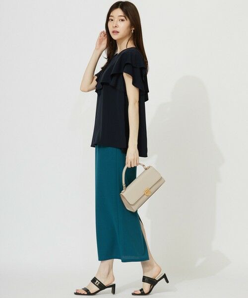 S size ONWARD(小さいサイズ) / エスサイズオンワード シャツ・ブラウス | 【接触冷感・吸水速乾・UVカット】サラキレイ フリル ブラウス | 詳細12