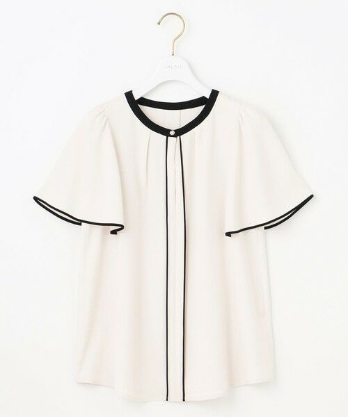 S size ONWARD(小さいサイズ) / エスサイズオンワード シャツ・ブラウス | 【洗える】バイカラーフレア ブラウス | 詳細3