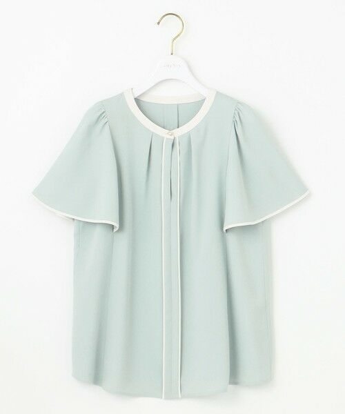 S size ONWARD(小さいサイズ) / エスサイズオンワード シャツ・ブラウス | 【洗える】バイカラーフレア ブラウス | 詳細6