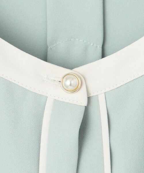 S size ONWARD(小さいサイズ) / エスサイズオンワード シャツ・ブラウス | 【洗える】バイカラーフレア ブラウス | 詳細9