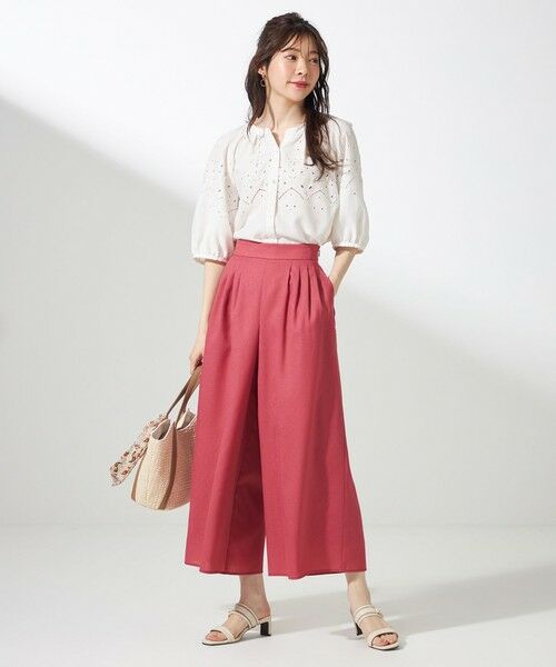 S size ONWARD(小さいサイズ) / エスサイズオンワード シャツ・ブラウス | 【洗える】カットワークエンブロイダリー ブラウス | 詳細1