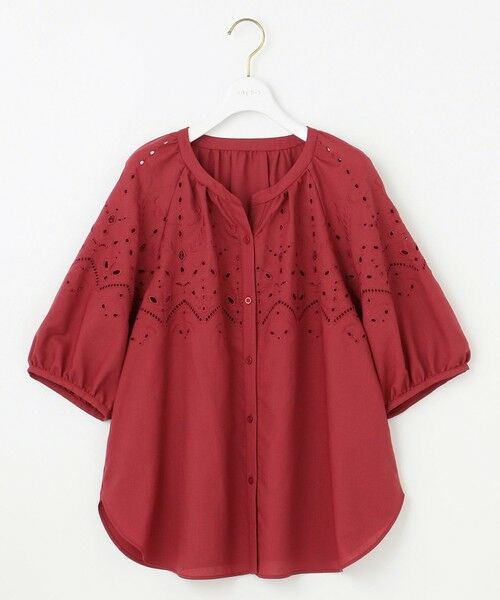 S size ONWARD(小さいサイズ) / エスサイズオンワード シャツ・ブラウス | 【洗える】カットワークエンブロイダリー ブラウス | 詳細13