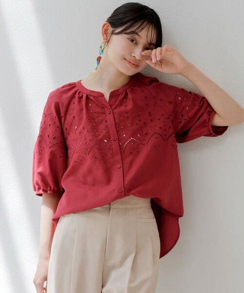 S size ONWARD(小さいサイズ) / エスサイズオンワード シャツ・ブラウス | 【洗える】カットワークエンブロイダリー ブラウス | 詳細12