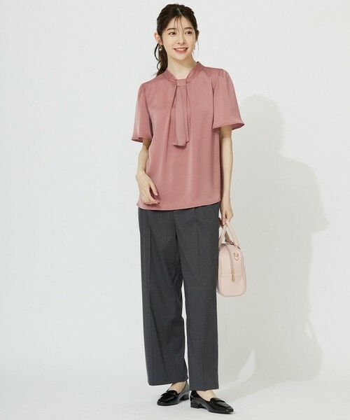 S size ONWARD(小さいサイズ) / エスサイズオンワード シャツ・ブラウス | 【洗える】4WAY半袖 ボウブラウス | 詳細6