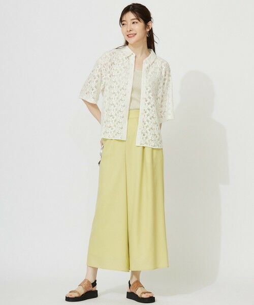 S size ONWARD(小さいサイズ) / エスサイズオンワード シャツ・ブラウス | 【洗える】レース シャツ | 詳細1