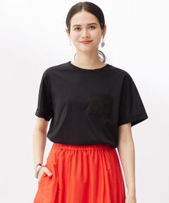 S size ONWARD(小さいサイズ) / エスサイズオンワード カットソー | 【カタログ掲載・洗える】クロッシェポケット Tシャツ