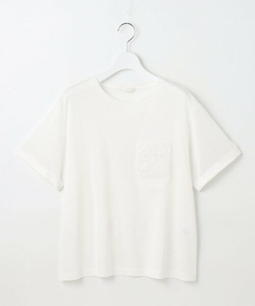 S size ONWARD(小さいサイズ) / エスサイズオンワード カットソー | 【カタログ掲載・洗える】クロッシェポケット Tシャツ | 詳細5