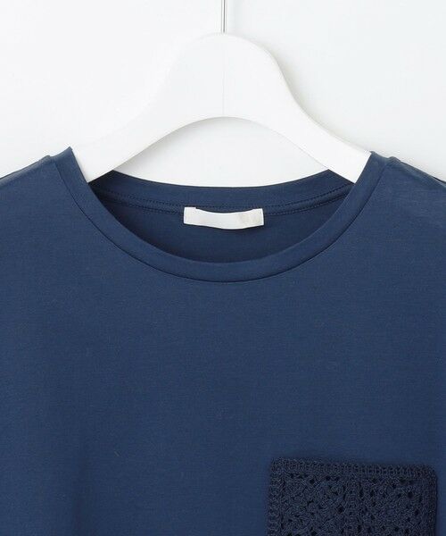 S size ONWARD(小さいサイズ) / エスサイズオンワード カットソー | 【カタログ掲載・洗える】クロッシェポケット Tシャツ | 詳細10