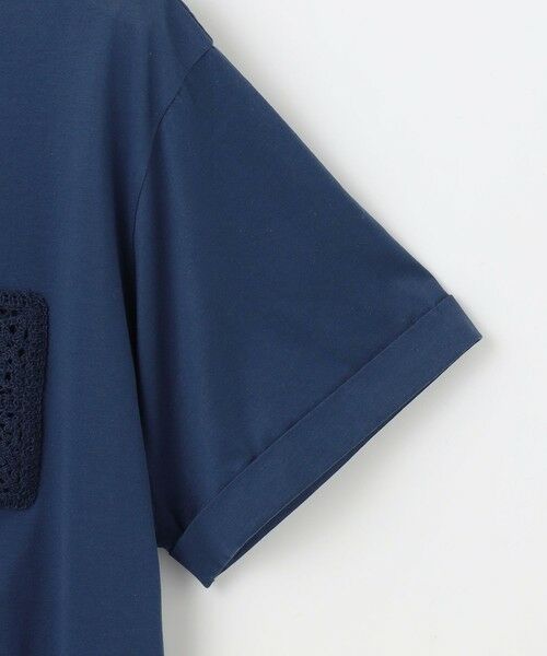 S size ONWARD(小さいサイズ) / エスサイズオンワード カットソー | 【カタログ掲載・洗える】クロッシェポケット Tシャツ | 詳細11