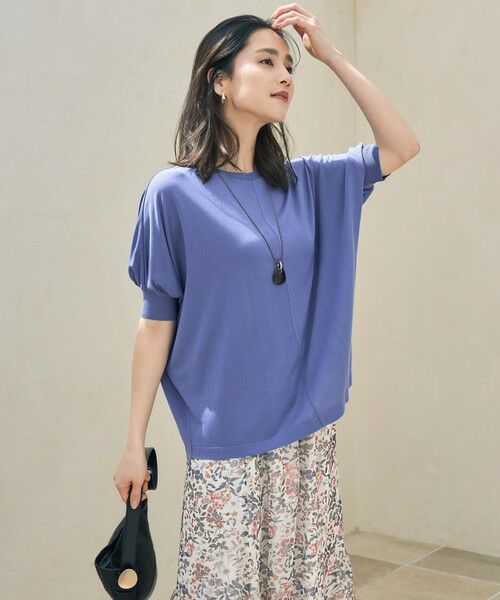 S size ONWARD(小さいサイズ) / エスサイズオンワード カットソー | 【カタログ掲載・接触冷感・UVケア・洗える】ドレーピードルマンスリーブ ニットソー | 詳細5