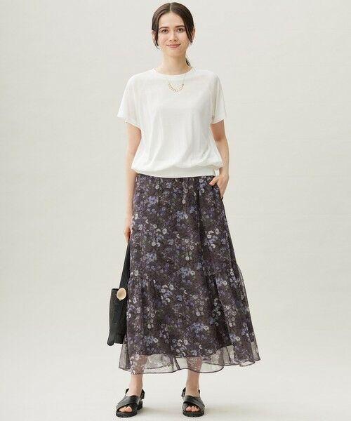 S size ONWARD(小さいサイズ) / エスサイズオンワード カットソー | 【接触冷感・UVケア・洗える】ドレーピーラグランスリーブ ニットソー | 詳細18