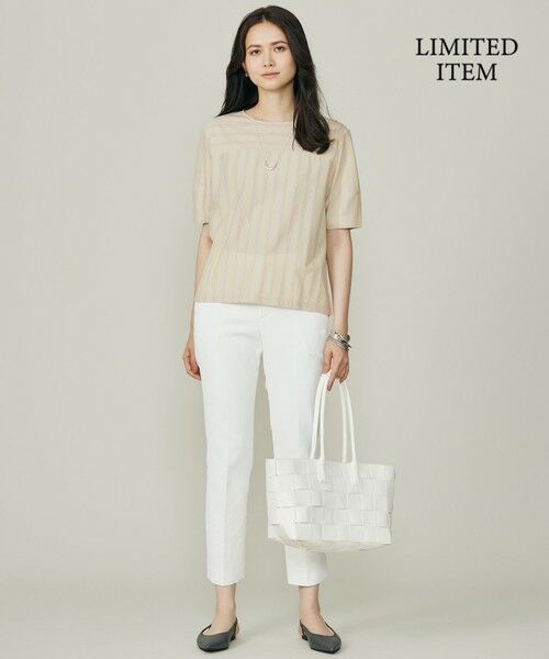 S size ONWARD(小さいサイズ) / エスサイズオンワード カットソー | 【WEB限定・洗える】ストライプハイゲージジャージー カットソー | 詳細11