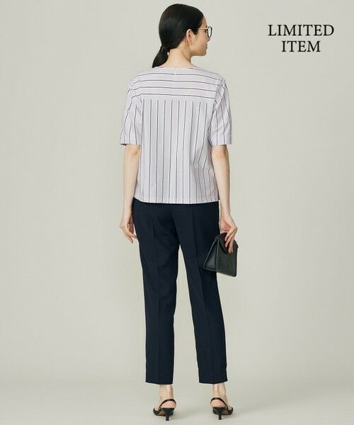 S size ONWARD(小さいサイズ) / エスサイズオンワード カットソー | 【WEB限定・洗える】ストライプハイゲージジャージー カットソー | 詳細15