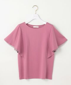 S size ONWARD(小さいサイズ) / エスサイズオンワード カットソー | 【接触冷感・UVケア】着映えフリルスリーブ カットソー