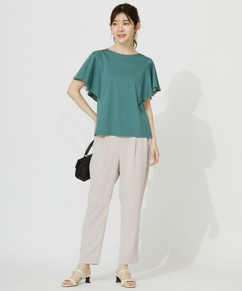 S size ONWARD(小さいサイズ) / エスサイズオンワード カットソー | 【接触冷感・UVケア】着映えフリルスリーブ カットソー | 詳細18