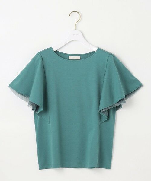 S size ONWARD(小さいサイズ) / エスサイズオンワード カットソー | 【接触冷感・UVケア】着映えフリルスリーブ カットソー | 詳細21