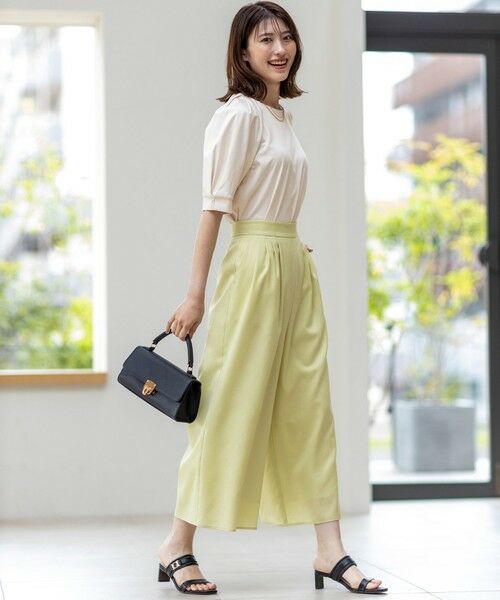 S size ONWARD(小さいサイズ) / エスサイズオンワード カットソー | 【接触冷感・UVケア】着映えタックスリーブ カットソー | 詳細1