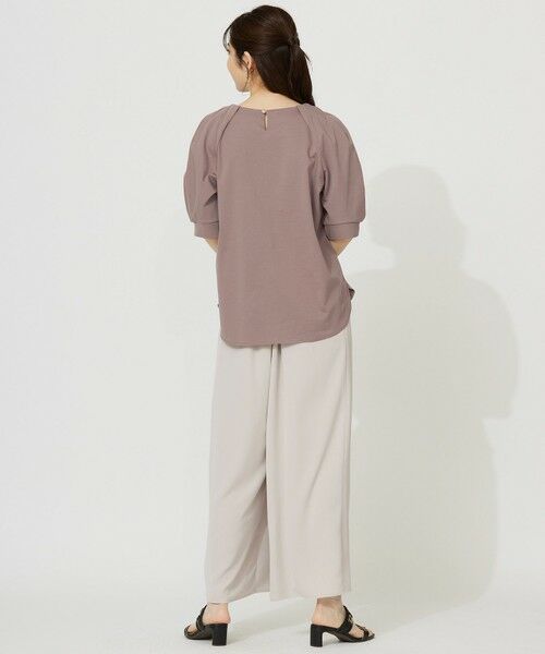 S size ONWARD(小さいサイズ) / エスサイズオンワード カットソー | 【接触冷感・UVケア】着映えタックスリーブ カットソー | 詳細12