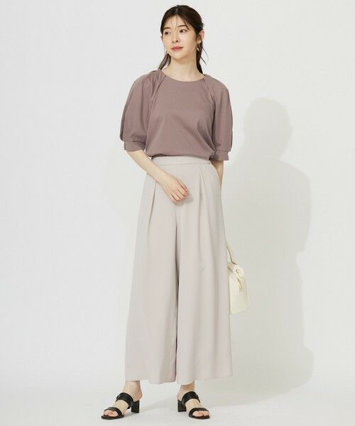 S size ONWARD(小さいサイズ) / エスサイズオンワード カットソー | 【接触冷感・UVケア】着映えタックスリーブ カットソー | 詳細9