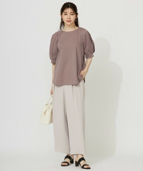 S size ONWARD(小さいサイズ) / エスサイズオンワード カットソー | 【接触冷感・UVケア】着映えタックスリーブ カットソー | 詳細10