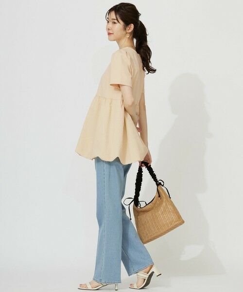 S size ONWARD(小さいサイズ) / エスサイズオンワード カットソー | 【洗える】コンビネーションペプラム チュニック | 詳細6