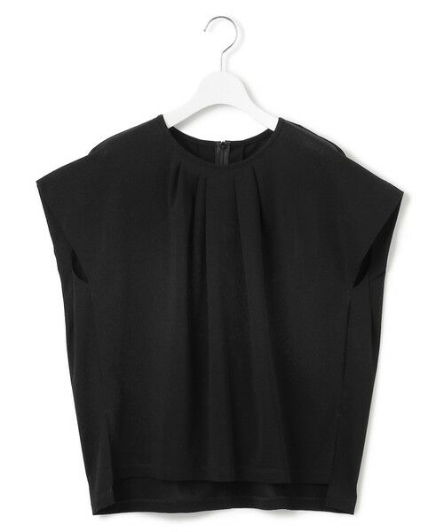 S size ONWARD(小さいサイズ) / エスサイズオンワード カットソー | 【接触冷感/洗える】ツイストコットンプレーティング タックデザイン カットソー | 詳細10