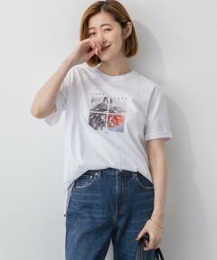 S size ONWARD(小さいサイズ) / エスサイズオンワード カットソー | 【洗える】JANE PACKERコラボ フォトプリント Tシャツ