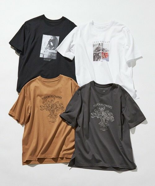 S size ONWARD(小さいサイズ) / エスサイズオンワード カットソー | 【洗える】JANE PACKERコラボ フォトプリント Tシャツ | 詳細4